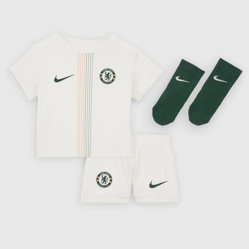 Chelsea chelsea nike away stadium minikit 2025-26 – kleinkinder mit george 32-aufdruck Trikot - Exklusive Chelsea Fußballbekleidung