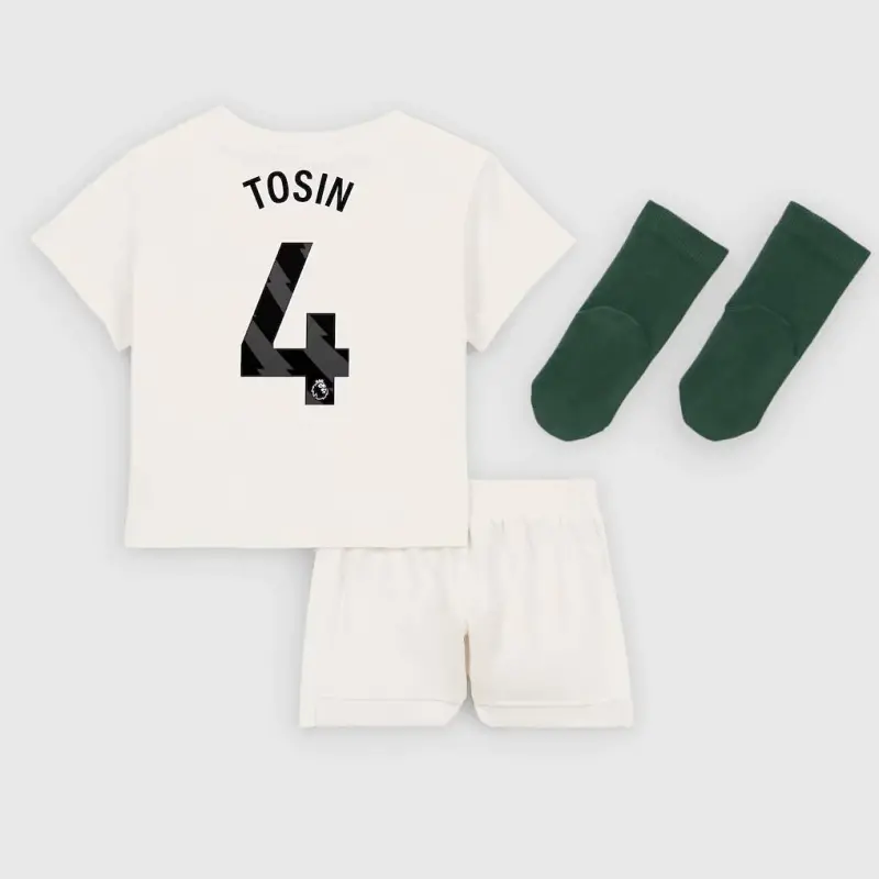 Chelsea chelsea nike away stadium minikit 2025-26 – kleinkinder mit tosin 4-aufdruck Trikot - Exklusive Chelsea Fußballbekleidung Chelsea chelsea nike away stadium minikit 2025-26 – kleinkinder mit tosin 4-aufdruck Trikot - Exklusive Chelsea Fußballbekleidung