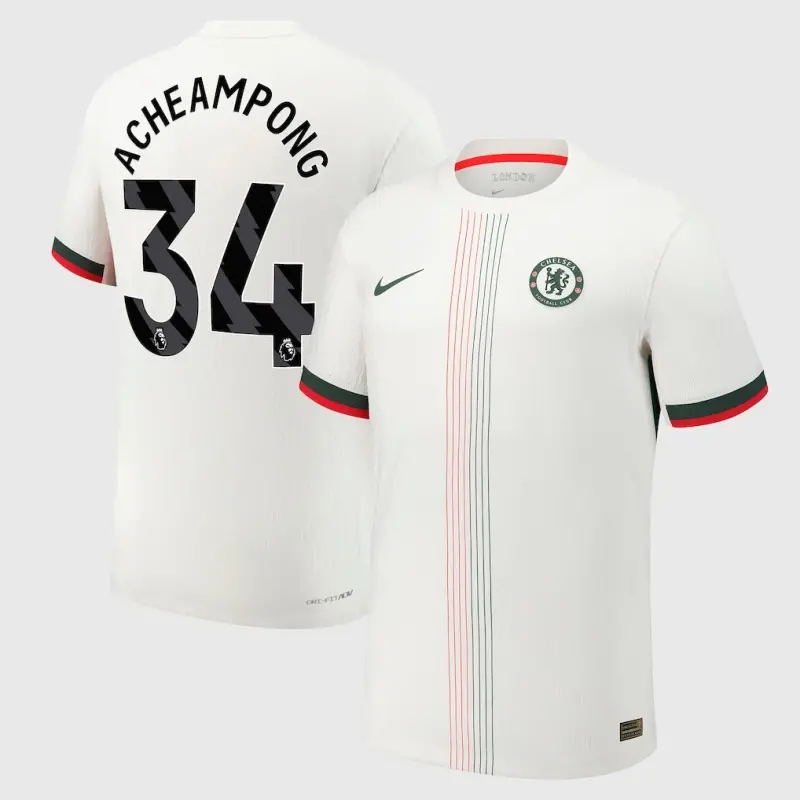 Chelsea chelsea nike dri fit adv auswärtsspieltrikot 2025-26 mit acheampong 34-aufdruck Trikot - Exklusive Chelsea Fußballbekleidung