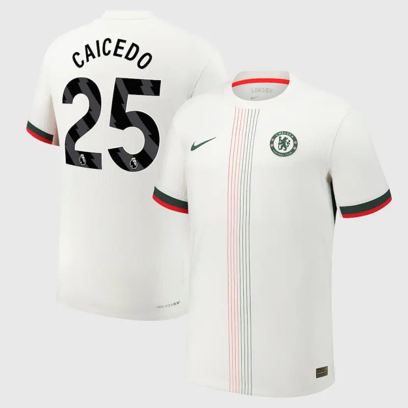 Chelsea chelsea nike dri fit adv auswärtsspieltrikot 2025-26 mit caicedo 25-aufdruck Trikot - Exklusive Chelsea Fußballbekleidung