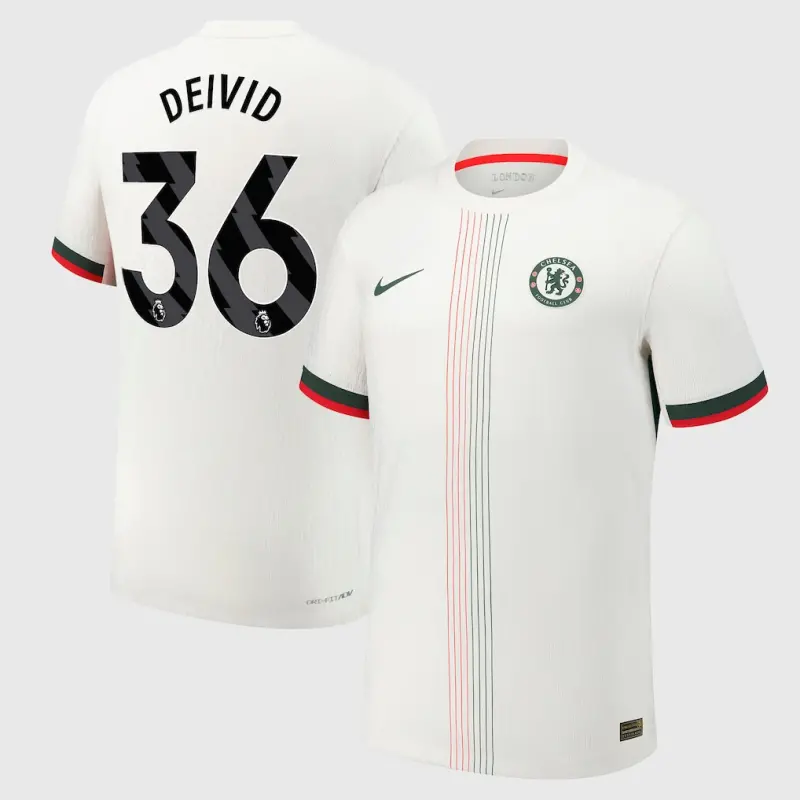 Chelsea chelsea nike dri fit adv auswärtsspieltrikot 2025-26 mit deivid 36-aufdruck Trikot - Exklusive Chelsea Fußballbekleidung