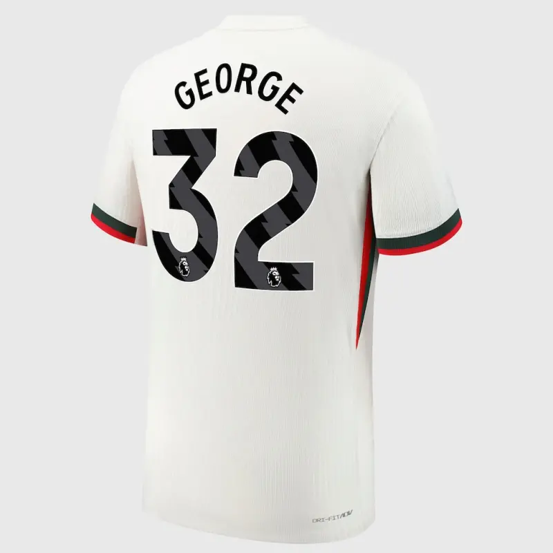 Chelsea chelsea nike dri fit adv auswärtsspieltrikot 2025-26 mit george 32-aufdruck Trikot - Exklusive Chelsea Fußballbekleidung Chelsea chelsea nike dri fit adv auswärtsspieltrikot 2025-26 mit george 32-aufdruck Trikot - Exklusive Chelsea Fußballbekleidung