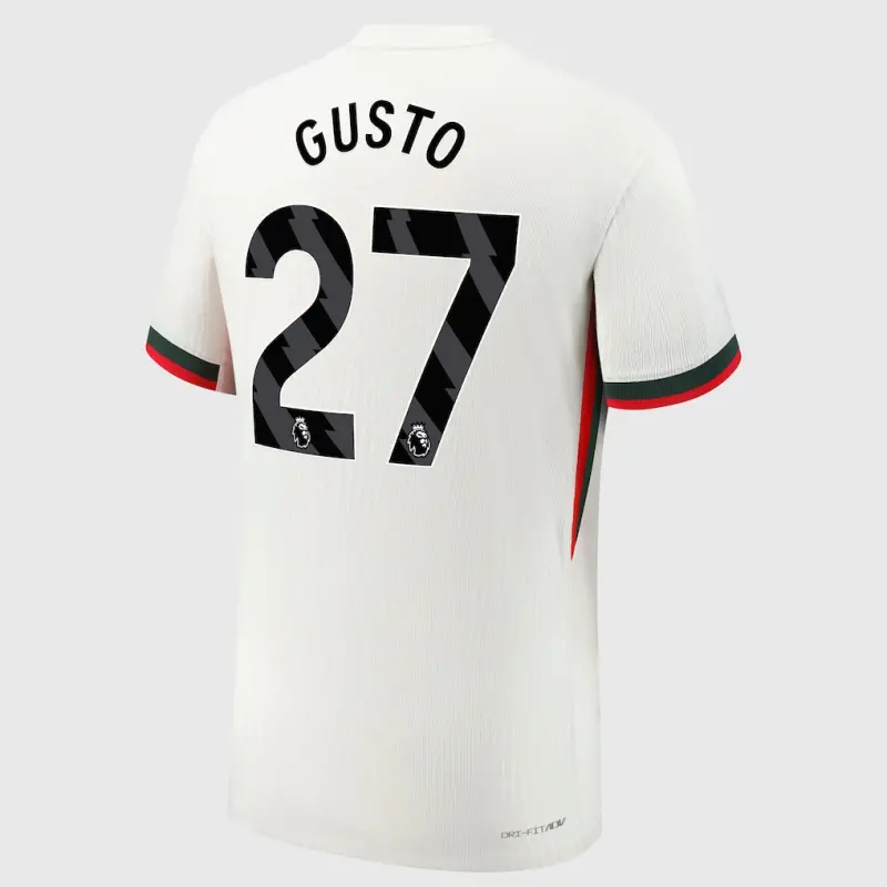 Chelsea chelsea nike dri fit adv auswärtsspieltrikot 2025-26 mit gusto 27-aufdruck Trikot - Exklusive Chelsea Fußballbekleidung Chelsea chelsea nike dri fit adv auswärtsspieltrikot 2025-26 mit gusto 27-aufdruck Trikot - Exklusive Chelsea Fußballbekleidung