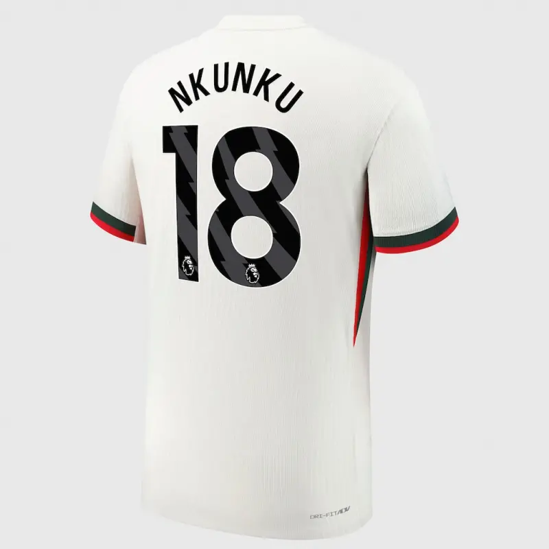 Chelsea chelsea nike dri fit adv auswärtsspieltrikot 2025-26 mit nkunku 18-aufdruck Trikot - Exklusive Chelsea Fußballbekleidung Chelsea chelsea nike dri fit adv auswärtsspieltrikot 2025-26 mit nkunku 18-aufdruck Trikot - Exklusive Chelsea Fußballbekleidung