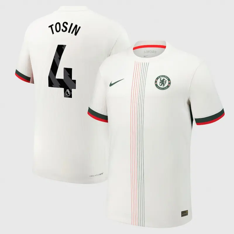 Chelsea chelsea nike dri fit adv auswärtsspieltrikot 2025-26 mit tosin 4-aufdruck Trikot - Exklusive Chelsea Fußballbekleidung