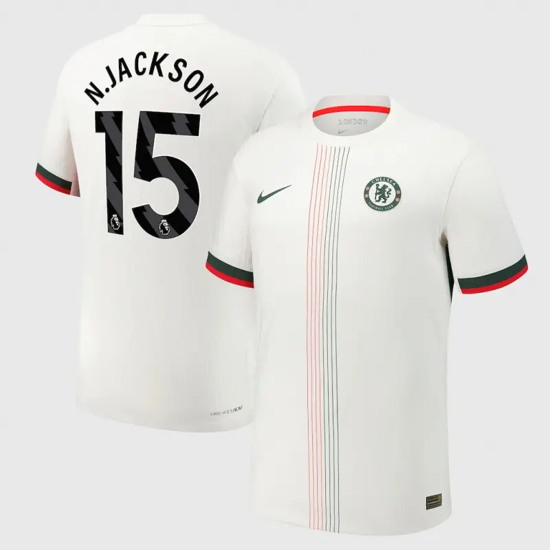 Chelsea chelsea nike dri fit adv auswärtstrikot 2025-26 mit n.jackson 15 aufdruck Trikot - Exklusive Chelsea Fußballbekleidung