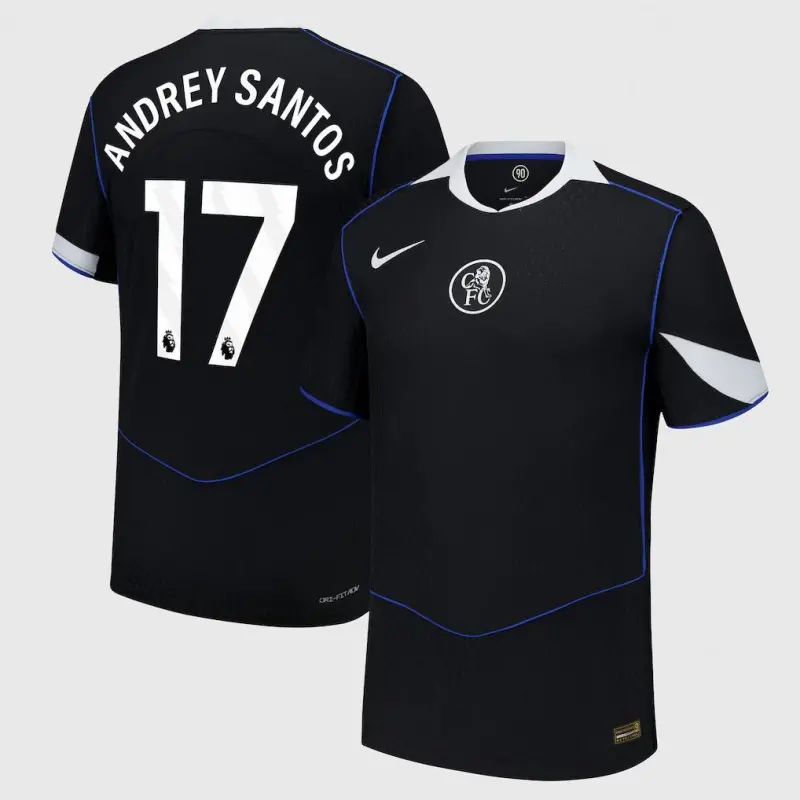 Chelsea chelsea nike dri fit adv drittes spieltrikot 2025-26 mit andrey santos 17-aufdruck Trikot - Exklusive Chelsea Fußballbekleidung