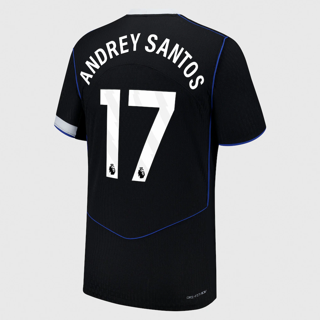 Chelsea chelsea nike dri fit adv drittes spieltrikot 2025-26 mit andrey santos 17-aufdruck Trikot - Exklusive Chelsea Fußballbekleidung Chelsea chelsea nike dri fit adv drittes spieltrikot 2025-26 mit andrey santos 17-aufdruck Trikot - Exklusive Chelsea Fußballbekleidung