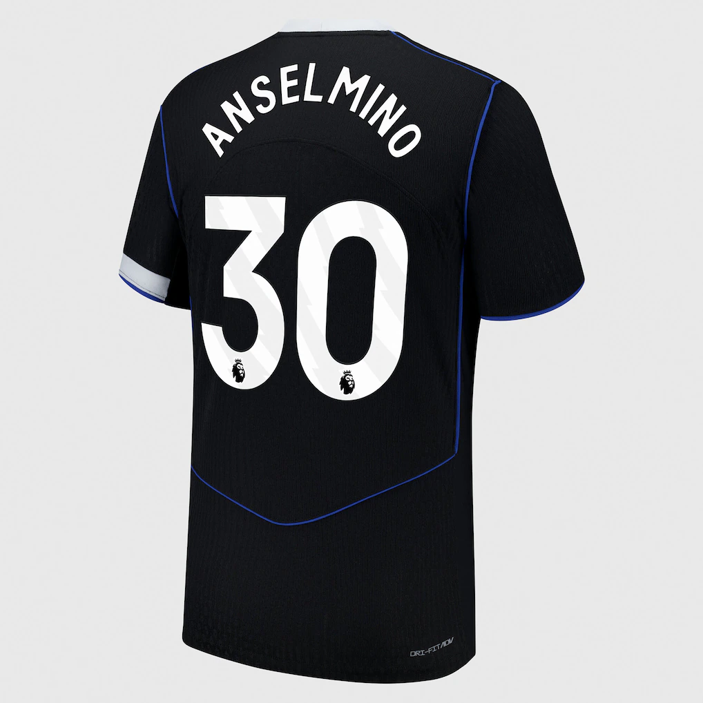 Chelsea chelsea nike dri fit adv drittes spieltrikot 2025-26 mit anselmino 30-aufdruck Trikot - Exklusive Chelsea Fußballbekleidung Chelsea chelsea nike dri fit adv drittes spieltrikot 2025-26 mit anselmino 30-aufdruck Trikot - Exklusive Chelsea Fußballbekleidung