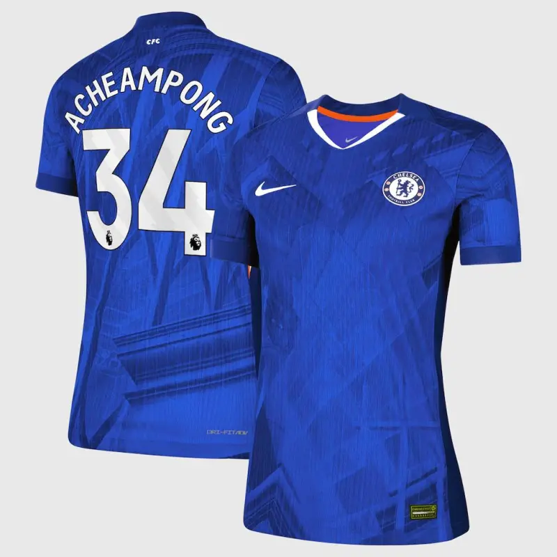 Chelsea chelsea nike dri-fit adv heimspieltrikot 2025-26 – damen mit acheampong 34-aufdruck Trikot - Exklusive Chelsea Fußballbekleidung