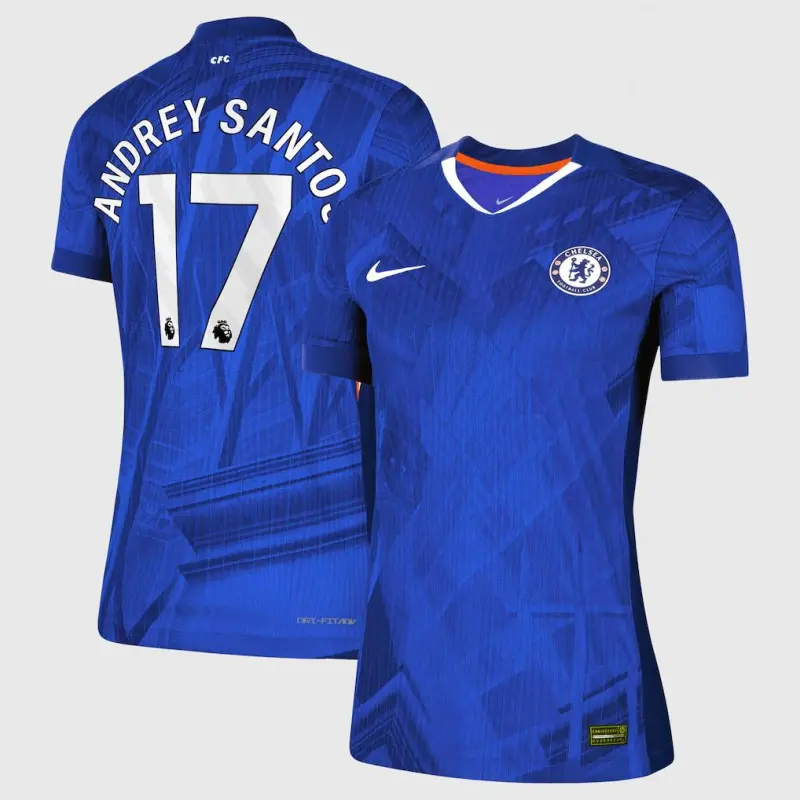 Chelsea chelsea nike dri-fit adv heimspieltrikot 2025-26 – damen mit andrey santos 17-aufdruck Trikot - Exklusive Chelsea Fußballbekleidung