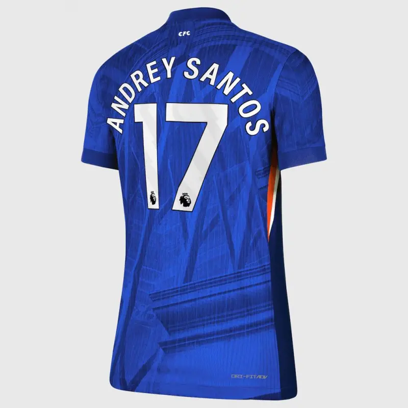 Chelsea chelsea nike dri-fit adv heimspieltrikot 2025-26 – damen mit andrey santos 17-aufdruck Trikot - Exklusive Chelsea Fußballbekleidung Chelsea chelsea nike dri-fit adv heimspieltrikot 2025-26 – damen mit andrey santos 17-aufdruck Trikot - Exklusive Chelsea Fußballbekleidung
