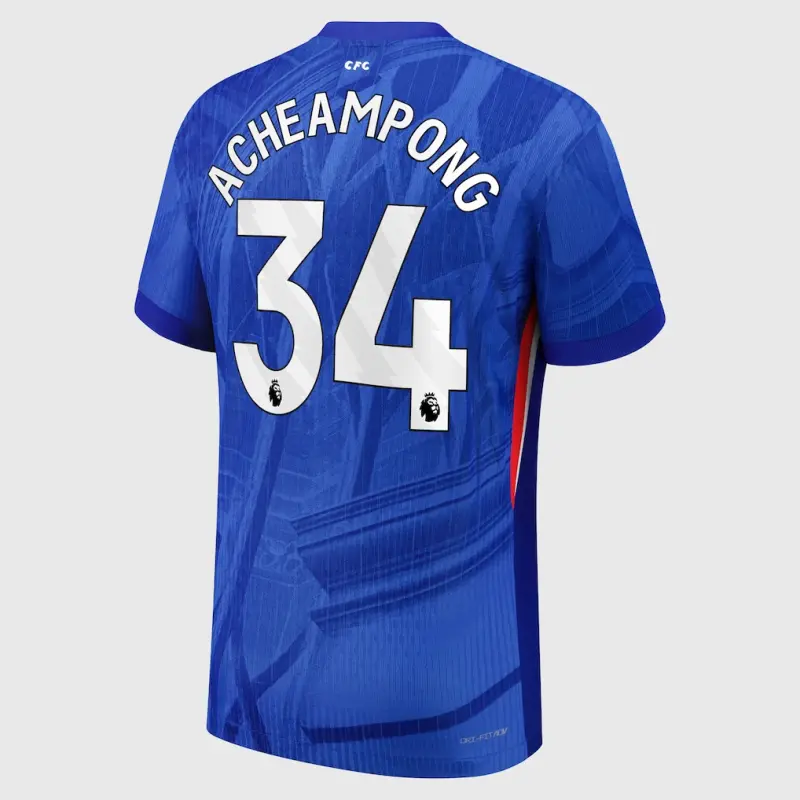 Chelsea chelsea nike dri-fit adv heimspieltrikot 2025-26 – jugendliche mit acheampong 34-aufdruck Trikot - Exklusive Chelsea Fußballbekleidung Chelsea chelsea nike dri-fit adv heimspieltrikot 2025-26 – jugendliche mit acheampong 34-aufdruck Trikot - Exklusive Chelsea Fußballbekleidung