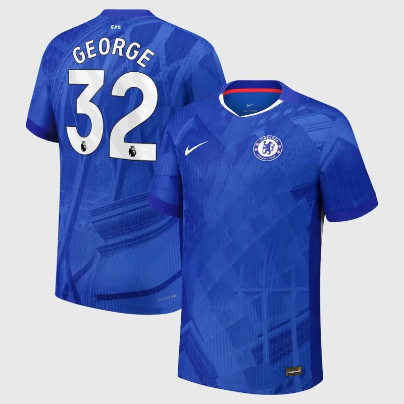 Chelsea chelsea nike dri-fit adv heimspieltrikot 2025-26 – jugendliche mit george 32-aufdruck Trikot - Exklusive Chelsea Fußballbekleidung
