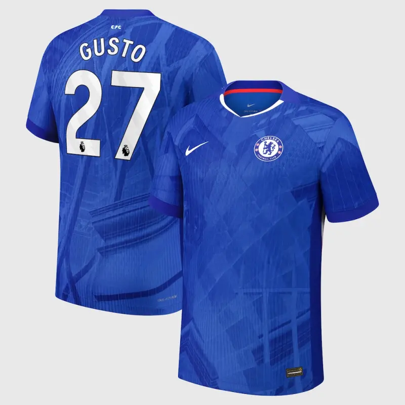 Chelsea chelsea nike dri-fit adv heimspieltrikot 2025-26 – jugendliche mit gusto 27-aufdruck Trikot - Exklusive Chelsea Fußballbekleidung