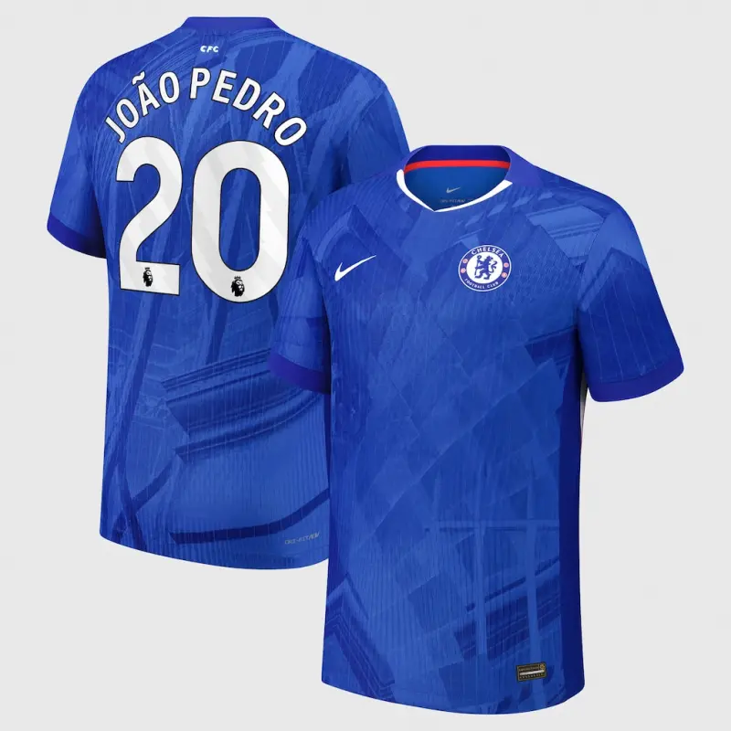 Chelsea chelsea nike dri-fit adv heimspieltrikot 2025-26 – jugendliche mit joão pedro 20-aufdruck Trikot - Exklusive Chelsea Fußballbekleidung