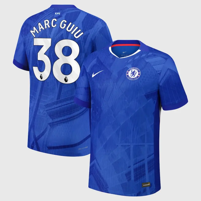 Chelsea chelsea nike dri-fit adv heimspieltrikot 2025-26 – jugendliche mit marc guiu 38-aufdruck Trikot - Exklusive Chelsea Fußballbekleidung
