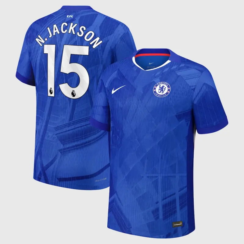 Chelsea chelsea nike dri-fit adv heimspieltrikot 2025-26 – jugendliche mit n.jackson 15-aufdruck Trikot - Exklusive Chelsea Fußballbekleidung