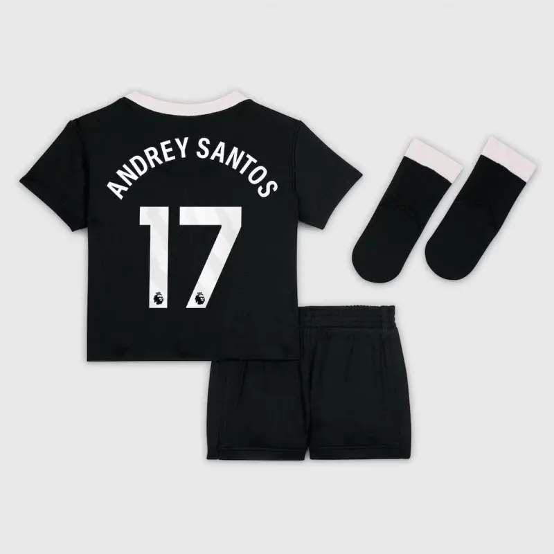 Chelsea chelsea nike drittes stadion-trikot 2025-26 – kleinkinder mit andrey santos 17-aufdruck Trikot - Exklusive Chelsea Fußballbekleidung Chelsea chelsea nike drittes stadion-trikot 2025-26 – kleinkinder mit andrey santos 17-aufdruck Trikot - Exklusive Chelsea Fußballbekleidung
