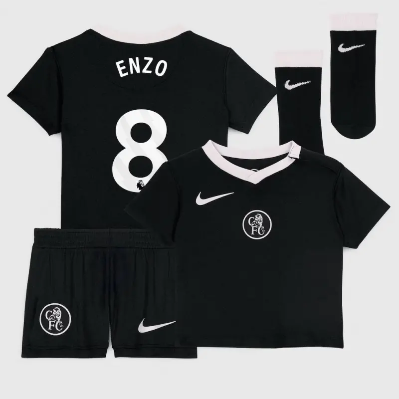 Chelsea chelsea nike drittes stadion-trikot 2025-26 – kleinkinder mit enzo 8-aufdruck Trikot - Exklusive Chelsea Fußballbekleidung