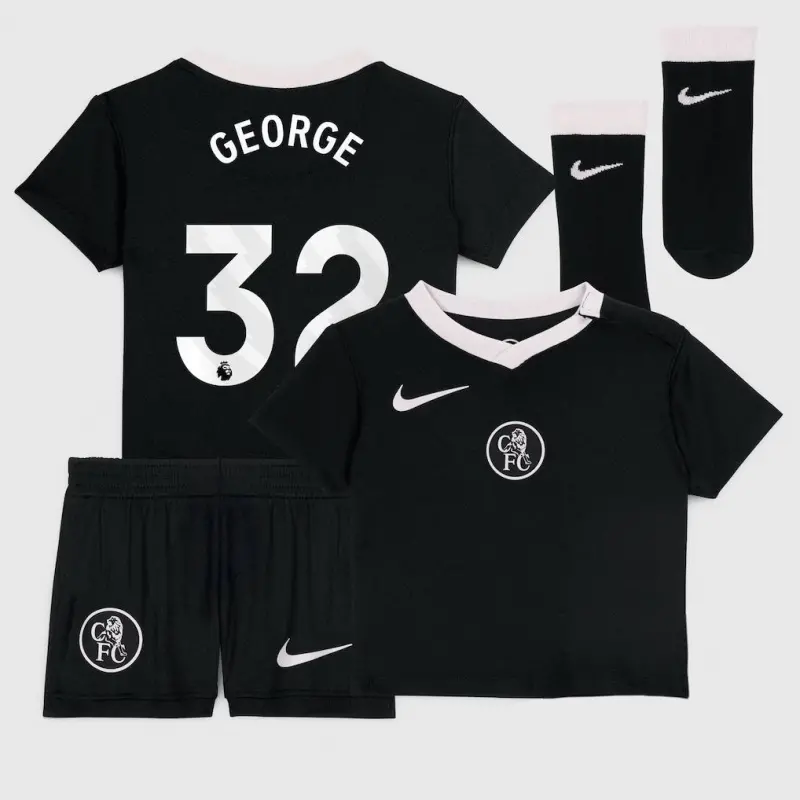 Chelsea chelsea nike drittes stadion-trikot 2025-26 – kleinkinder mit george 32-aufdruck Trikot - Exklusive Chelsea Fußballbekleidung