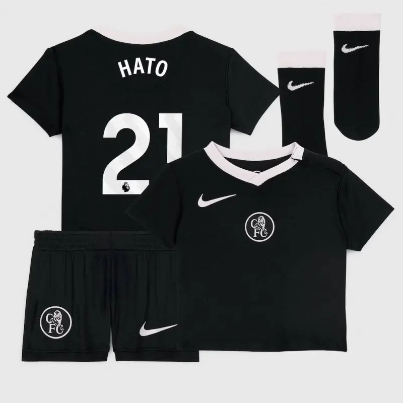Chelsea chelsea nike drittes stadion-trikot 2025-26 – kleinkinder mit hato 21-aufdruck Trikot - Exklusive Chelsea Fußballbekleidung