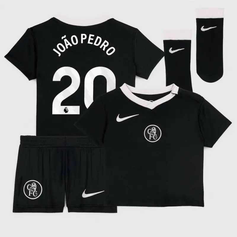 Chelsea chelsea nike drittes stadion-trikot 2025-26 – kleinkinder mit joão pedro 20-aufdruck Trikot - Exklusive Chelsea Fußballbekleidung