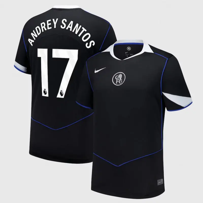 Chelsea chelsea nike drittes stadiontrikot 2025-26 mit andrey santos 17-aufdruck Trikot - Exklusive Chelsea Fußballbekleidung