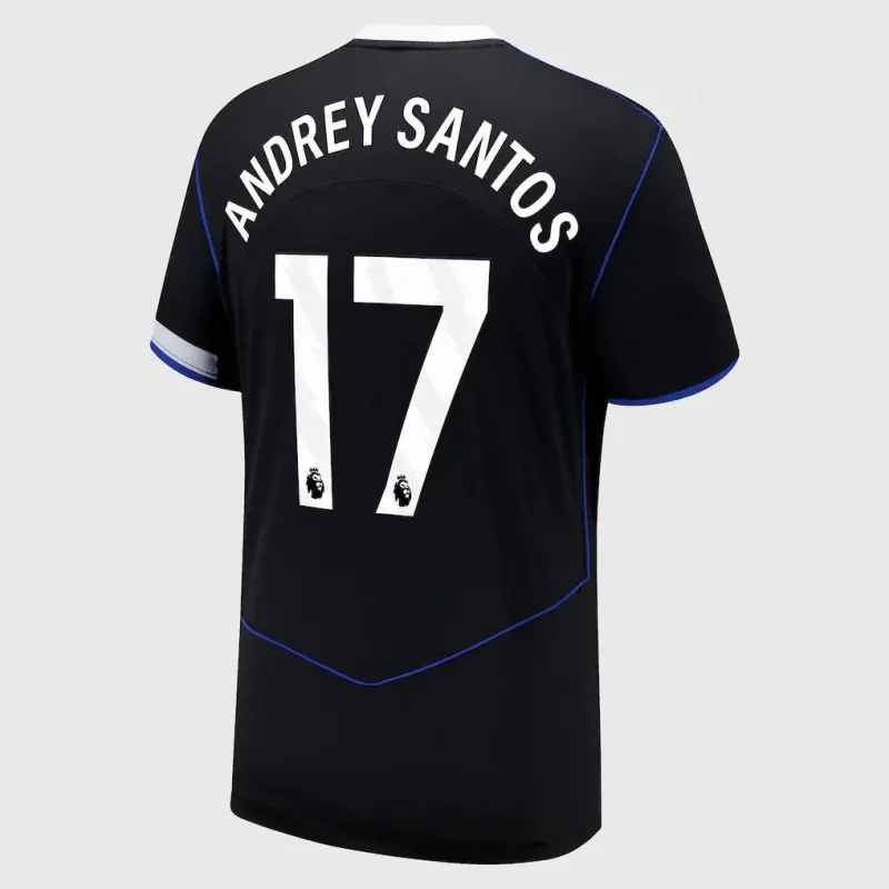 Chelsea chelsea nike drittes stadiontrikot 2025-26 mit andrey santos 17-aufdruck Trikot - Exklusive Chelsea Fußballbekleidung Chelsea chelsea nike drittes stadiontrikot 2025-26 mit andrey santos 17-aufdruck Trikot - Exklusive Chelsea Fußballbekleidung