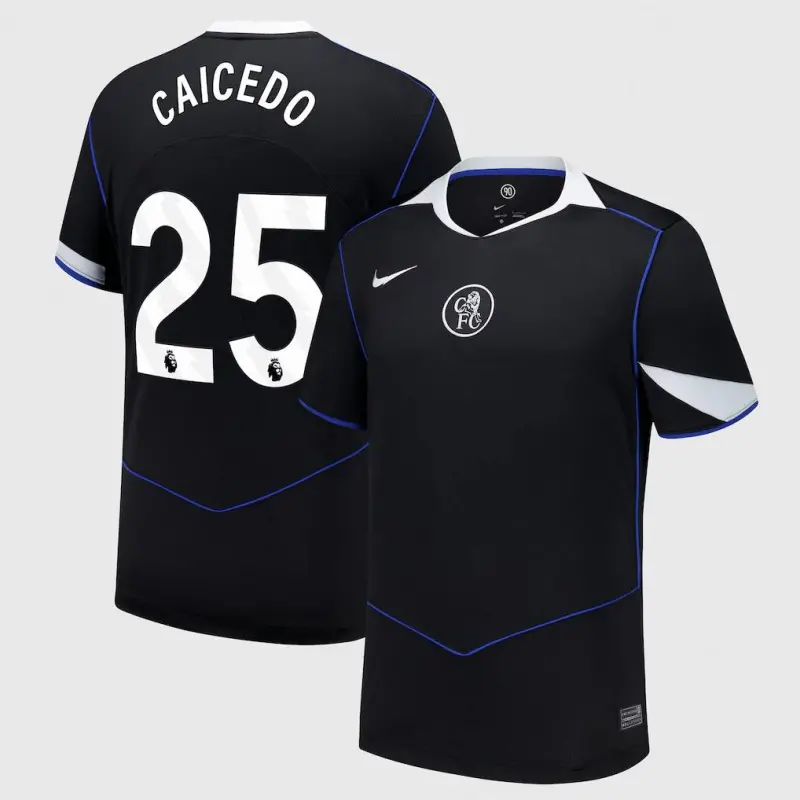 Chelsea chelsea nike drittes stadiontrikot 2025-26 mit caicedo 25-aufdruck Trikot - Exklusive Chelsea Fußballbekleidung