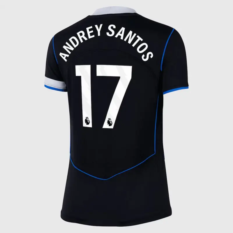 Chelsea chelsea nike drittes stadiontrikot 2025-26 – damen mit andrey santos 17-aufdruck Trikot - Exklusive Chelsea Fußballbekleidung Chelsea chelsea nike drittes stadiontrikot 2025-26 – damen mit andrey santos 17-aufdruck Trikot - Exklusive Chelsea Fußballbekleidung