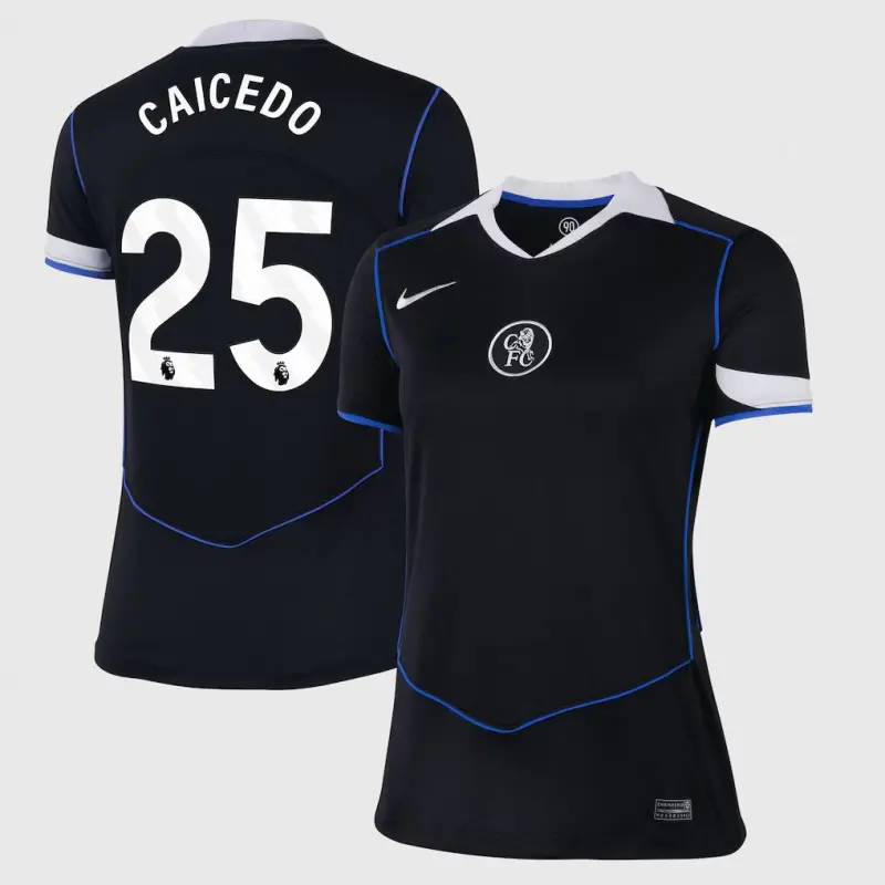 Chelsea chelsea nike drittes stadiontrikot 2025-26 – damen mit caicedo 25-aufdruck Trikot - Exklusive Chelsea Fußballbekleidung