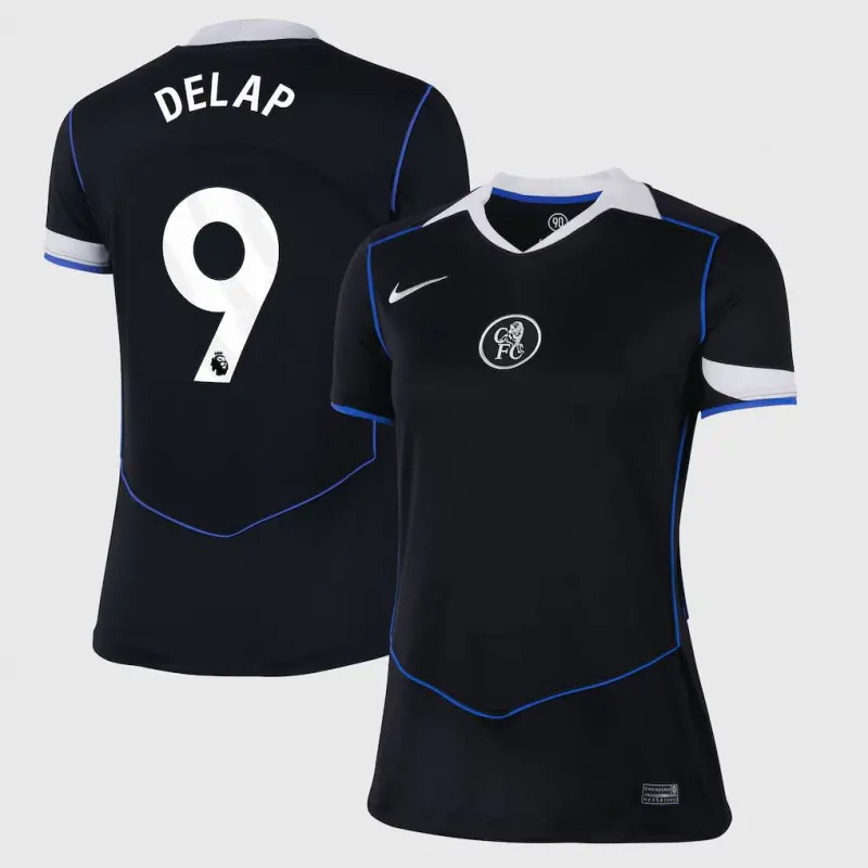 Chelsea chelsea nike drittes stadiontrikot 2025-26 – damen mit delap 9-aufdruck Trikot - Exklusive Chelsea Fußballbekleidung