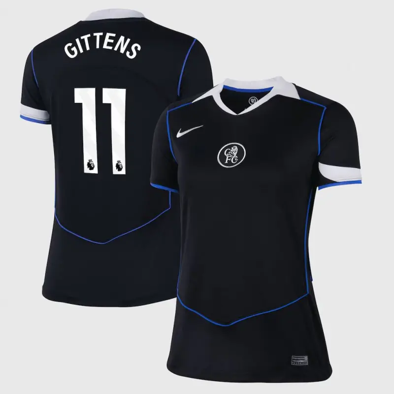 Chelsea chelsea nike drittes stadiontrikot 2025-26 – damen mit gittens 11-aufdruck Trikot - Exklusive Chelsea Fußballbekleidung