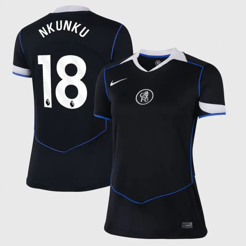 Chelsea chelsea nike drittes stadiontrikot 2025-26 – damen mit nkunku 18-aufdruck Trikot - Exklusive Chelsea Fußballbekleidung