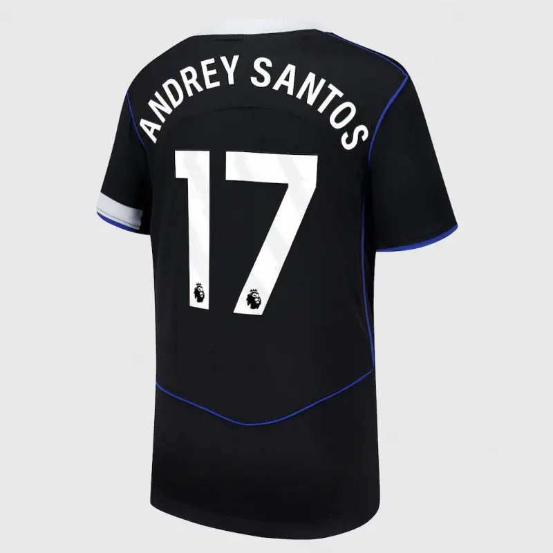 Chelsea chelsea nike drittes stadiontrikot 2025-26 – jugendliche mit andrey santos 17-aufdruck Trikot - Exklusive Chelsea Fußballbekleidung Chelsea chelsea nike drittes stadiontrikot 2025-26 – jugendliche mit andrey santos 17-aufdruck Trikot - Exklusive Chelsea Fußballbekleidung