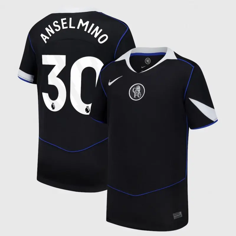 Chelsea chelsea nike drittes stadiontrikot 2025-26 – jugendliche mit anselmino 30-aufdruck Trikot - Exklusive Chelsea Fußballbekleidung