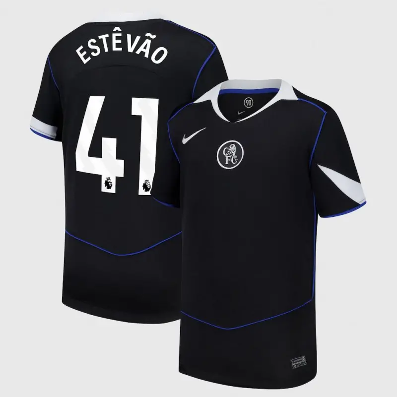 Chelsea chelsea nike drittes stadiontrikot 2025-26 – jugendliche mit aufdruck estêvão 41 Trikot - Exklusive Chelsea Fußballbekleidung