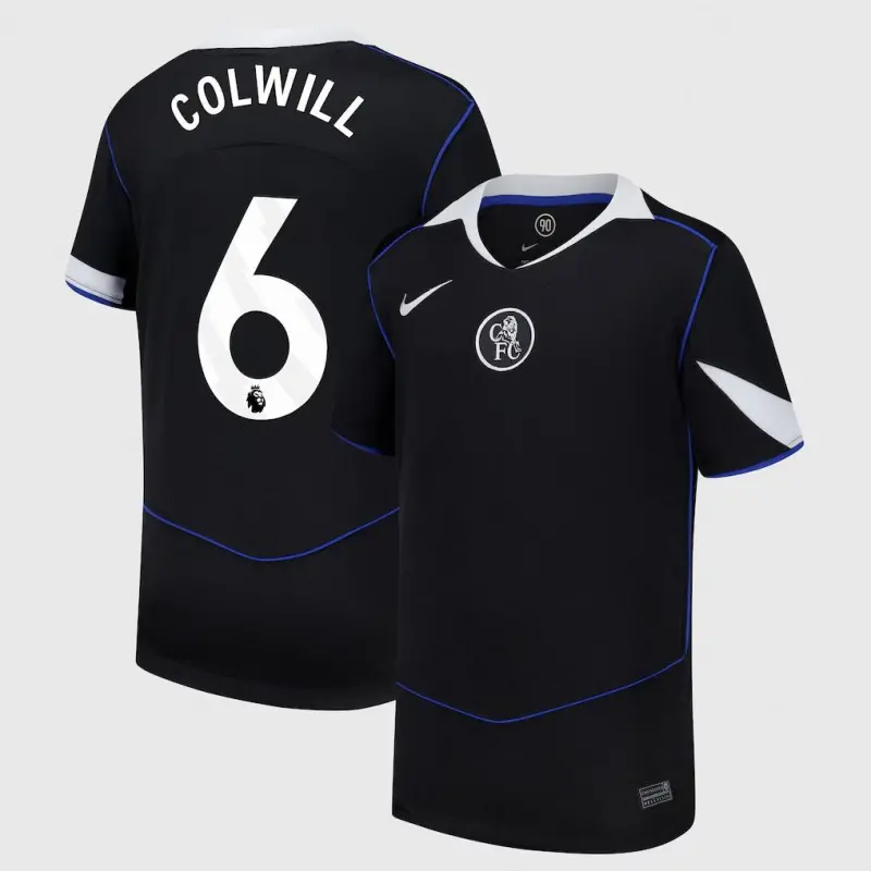 Chelsea chelsea nike drittes stadiontrikot 2025-26 – jugendliche mit colwill 6-aufdruck Trikot - Exklusive Chelsea Fußballbekleidung