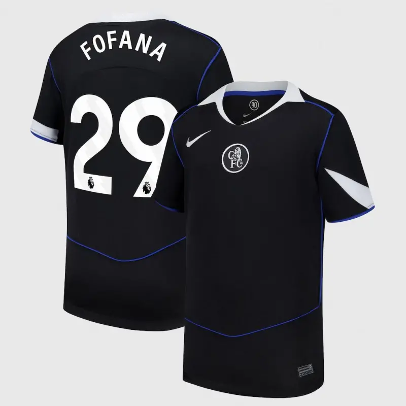 Chelsea chelsea nike drittes stadiontrikot 2025-26 – jugendliche mit fofana 29-aufdruck Trikot - Exklusive Chelsea Fußballbekleidung