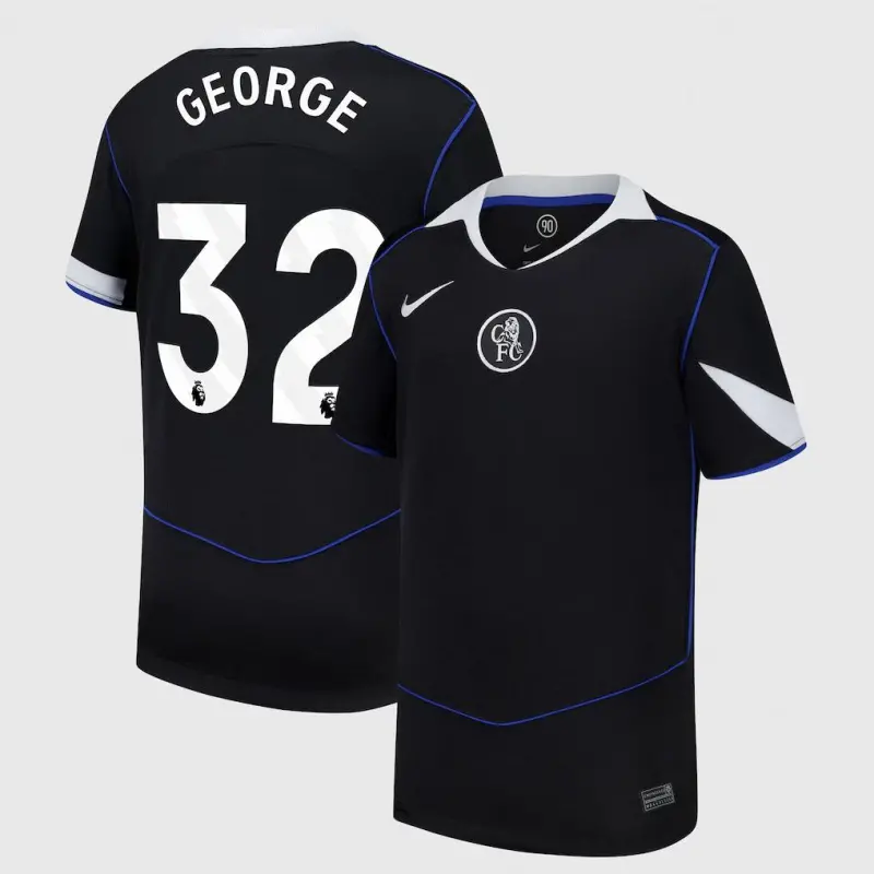 Chelsea chelsea nike drittes stadiontrikot 2025-26 – jugendliche mit george 32-aufdruck Trikot - Exklusive Chelsea Fußballbekleidung