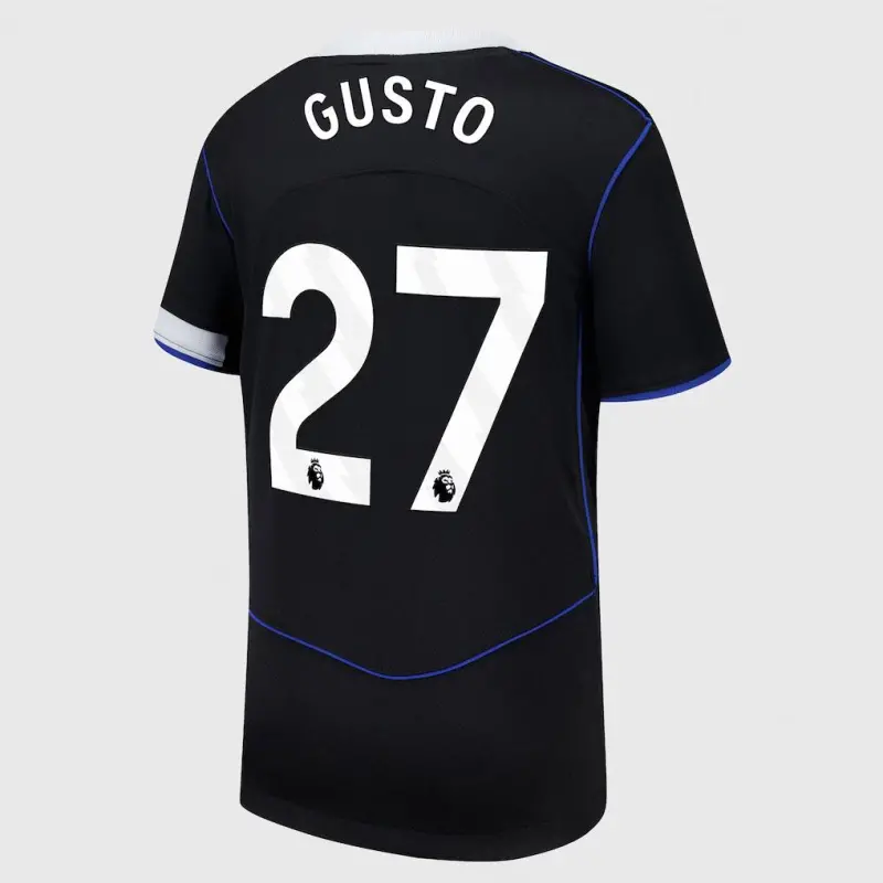 Chelsea chelsea nike drittes stadiontrikot 2025-26 – jugendliche mit gusto 27-aufdruck Trikot - Exklusive Chelsea Fußballbekleidung Chelsea chelsea nike drittes stadiontrikot 2025-26 – jugendliche mit gusto 27-aufdruck Trikot - Exklusive Chelsea Fußballbekleidung