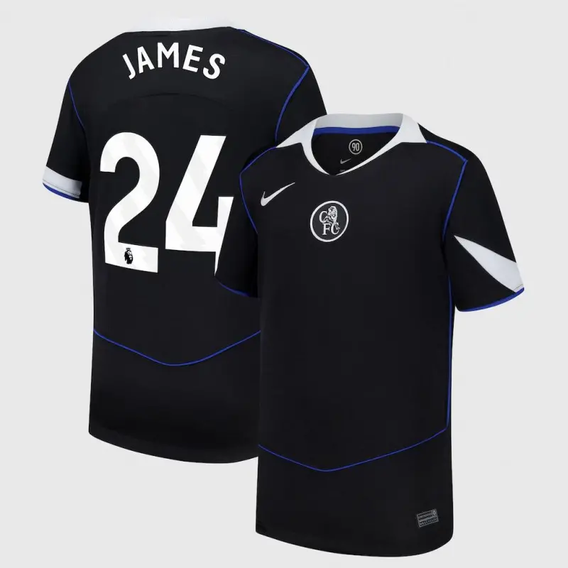 Chelsea chelsea nike drittes stadiontrikot 2025-26 – jugendliche mit james 24-aufdruck Trikot - Exklusive Chelsea Fußballbekleidung