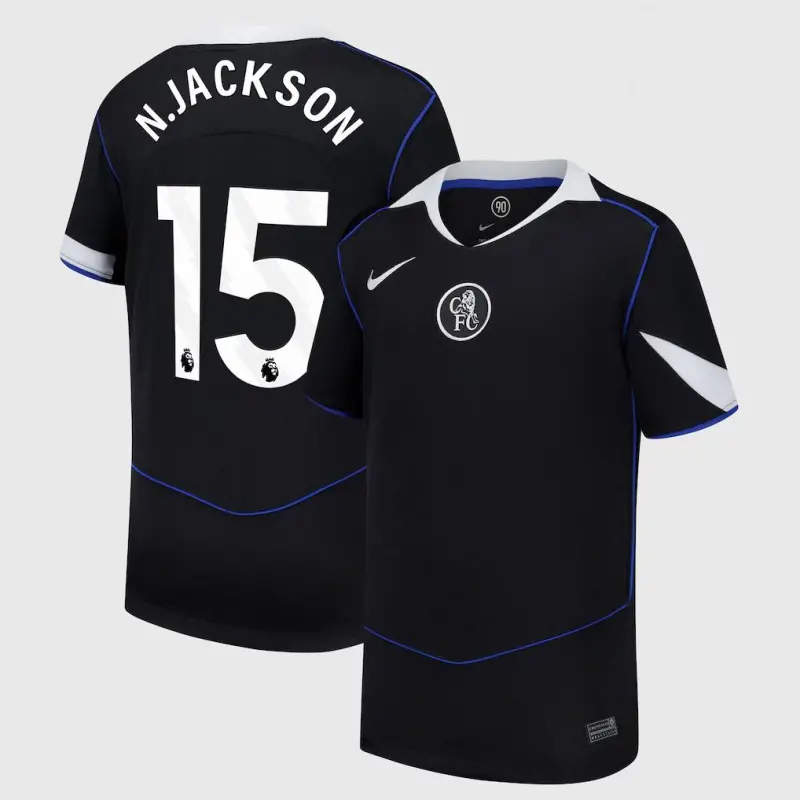 Chelsea chelsea nike drittes stadiontrikot 2025-26 – jugendliche mit n.jackson 15-aufdruck Trikot - Exklusive Chelsea Fußballbekleidung