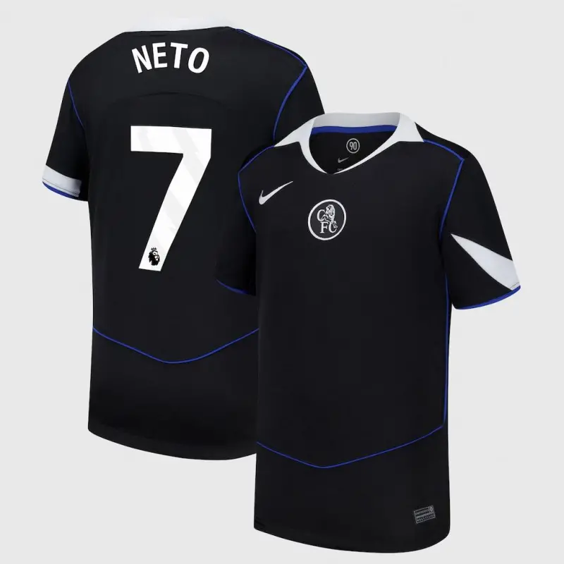Chelsea chelsea nike drittes stadiontrikot 2025-26 – jugendliche mit neto 7-aufdruck Trikot - Exklusive Chelsea Fußballbekleidung