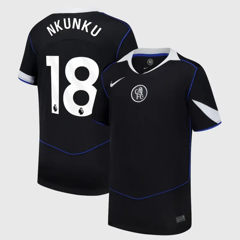 Chelsea chelsea nike drittes stadiontrikot 2025-26 – jugendliche mit nkunku 18-aufdruck Trikot - Exklusive Chelsea Fußballbekleidung