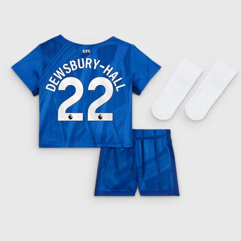 Chelsea chelsea nike heimstadion-kit 2025-26 – kleinkinder mit dewsbury-hall 22-aufdruck Trikot - Exklusive Chelsea Fußballbekleidung Chelsea chelsea nike heimstadion-kit 2025-26 – kleinkinder mit dewsbury-hall 22-aufdruck Trikot - Exklusive Chelsea Fußballbekleidung