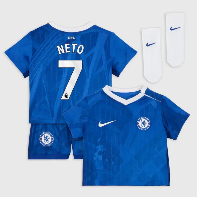 Chelsea chelsea nike heimstadion-kit 2025-26 – kleinkinder mit neto 7-aufdruck Trikot - Exklusive Chelsea Fußballbekleidung