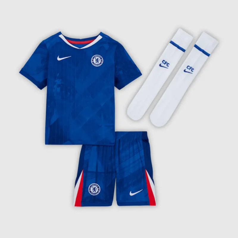 Chelsea chelsea nike heimstadion minikit 2025-26 – kleine jugendliche Trikot - Exklusive Chelsea Fußballbekleidung Chelsea chelsea nike heimstadion minikit 2025-26 – kleine jugendliche Trikot - Exklusive Chelsea Fußballbekleidung
