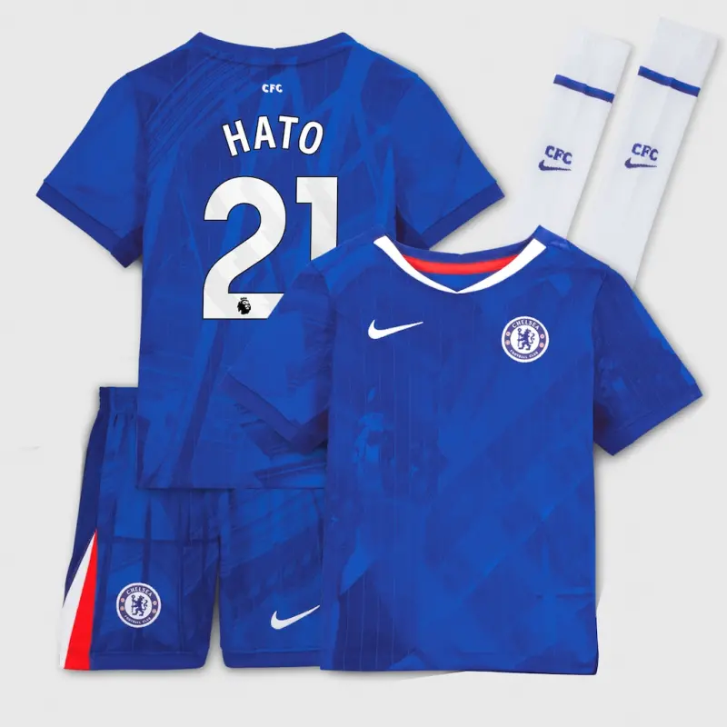 Chelsea chelsea nike heimstadion-trikot 2025-26 – kleine jugendliche mit hato 21-aufdruck Trikot - Exklusive Chelsea Fußballbekleidung